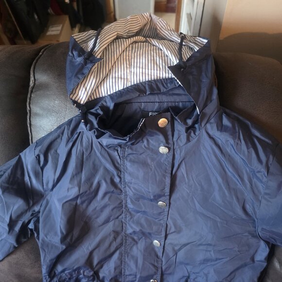 Fisoul Woman's Lightweight Hooded Jacket Small Blue - Picture 1 of 4